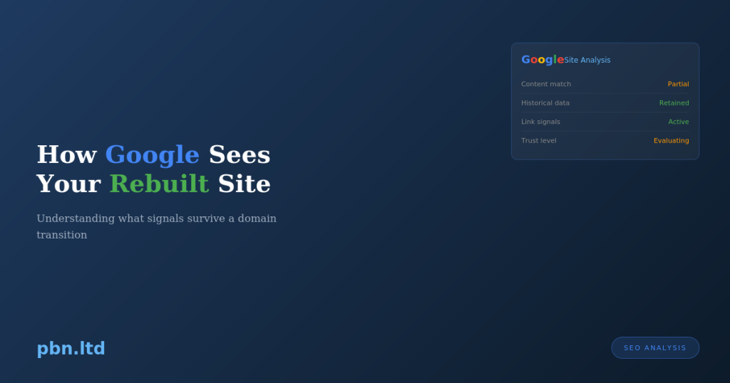 How Google Sees Your Rebuilt Site (It's Not What You Think)