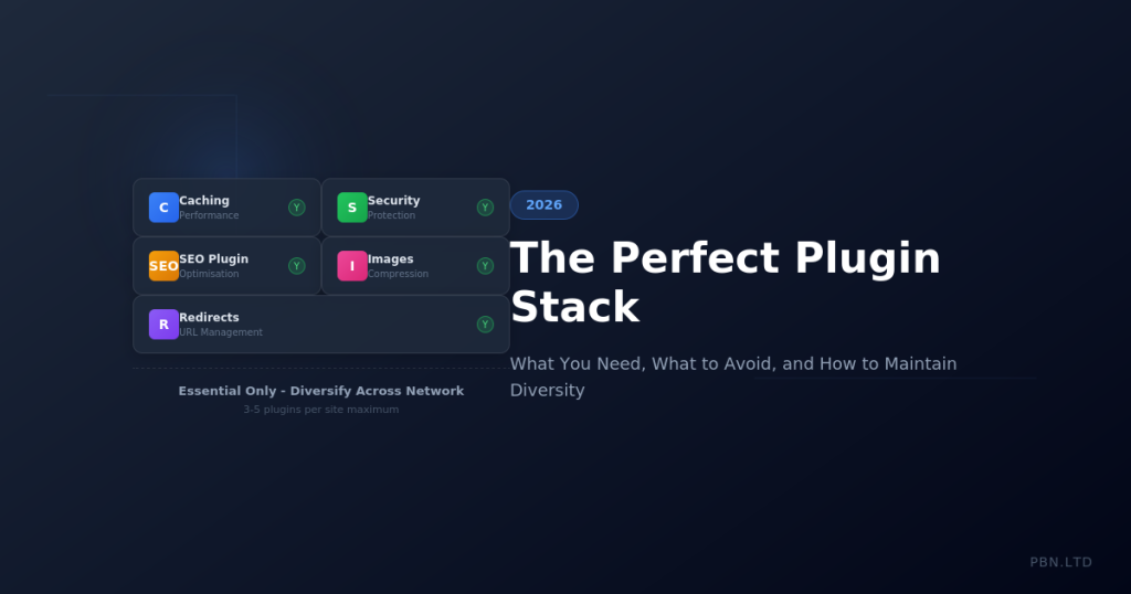 The Perfect Plugin Stack for PBN Sites in 2026