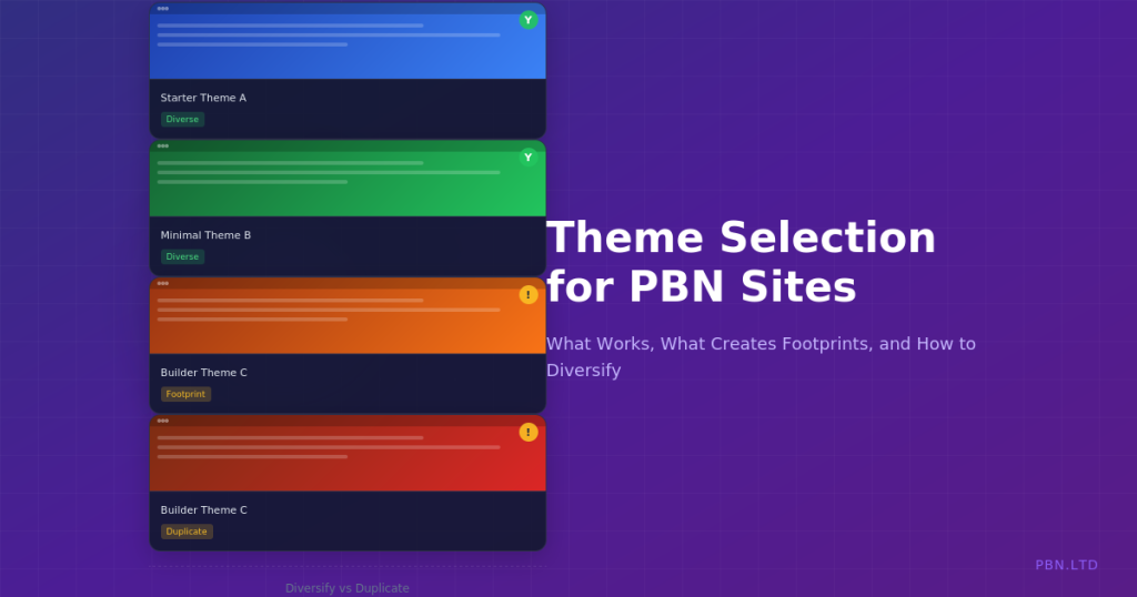 Theme Selection for PBN Sites: What Works, What Creates Footprints
