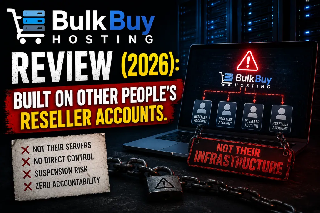Bulk Buy Hosting Review - Built On Other People’s Reseller Accounts.