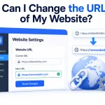 Can I change the URL of my website