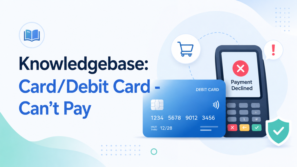 CardDebit Card - Can't Pay