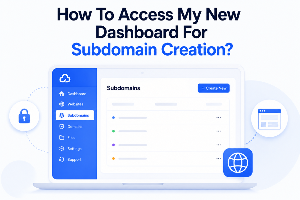 How To Access Your NTCloud Dashboard (Subdomain Creation Guide)