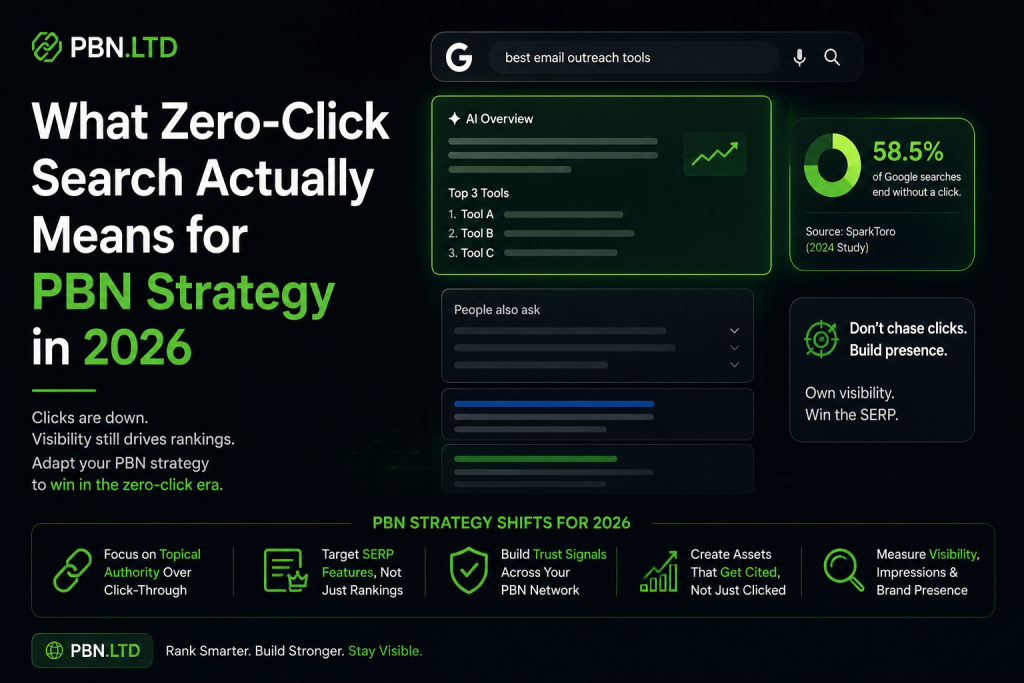 What Zero-Click Search Actually Means for PBN Strategy in 2026