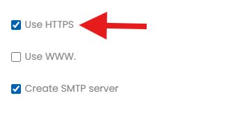 Use HTTPS checkbox pre-ticked during domain setup on the PBN LTD dashboard