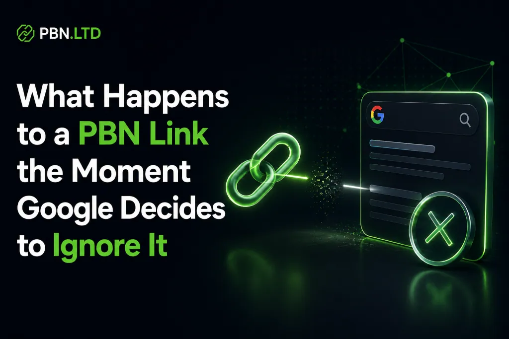What Happens to a PBN Link the Moment Google Decides to Ignore It