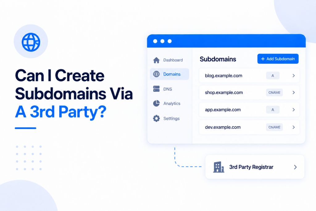 Can I Create Subdomains Via A 3rd Party