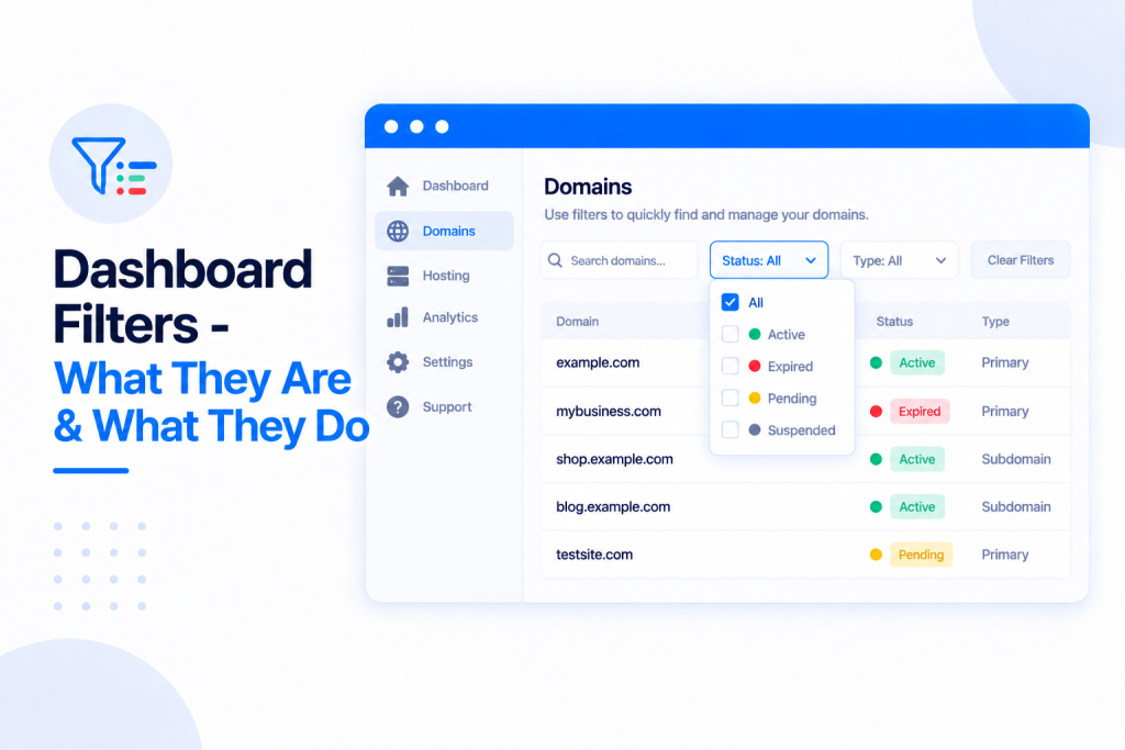 Dashboard Filters - What They Are & What They Do
