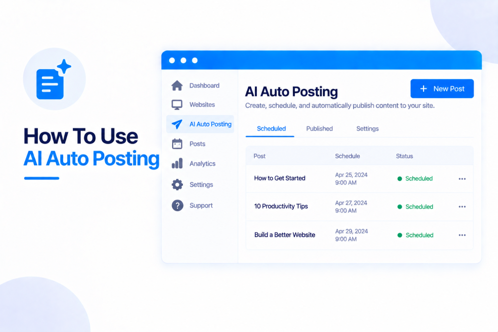 How To Use AI Auto Posting
