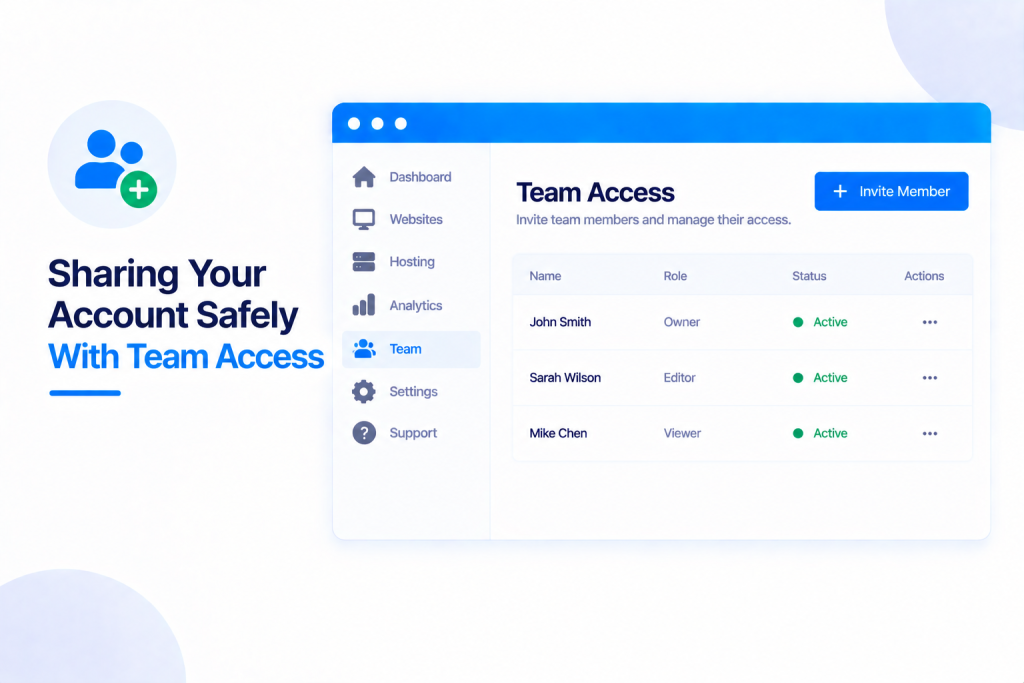 Sharing Your Account Safely With Team Access