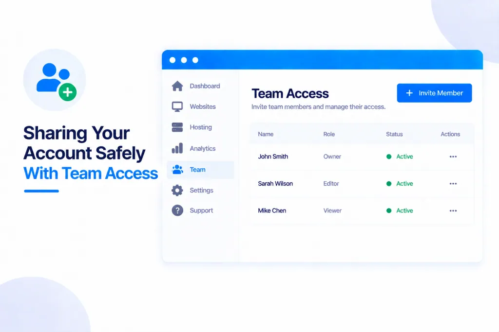 Sharing Your Account Safely With Team Access