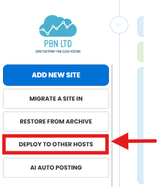 Deploy to other hosts in the left menu